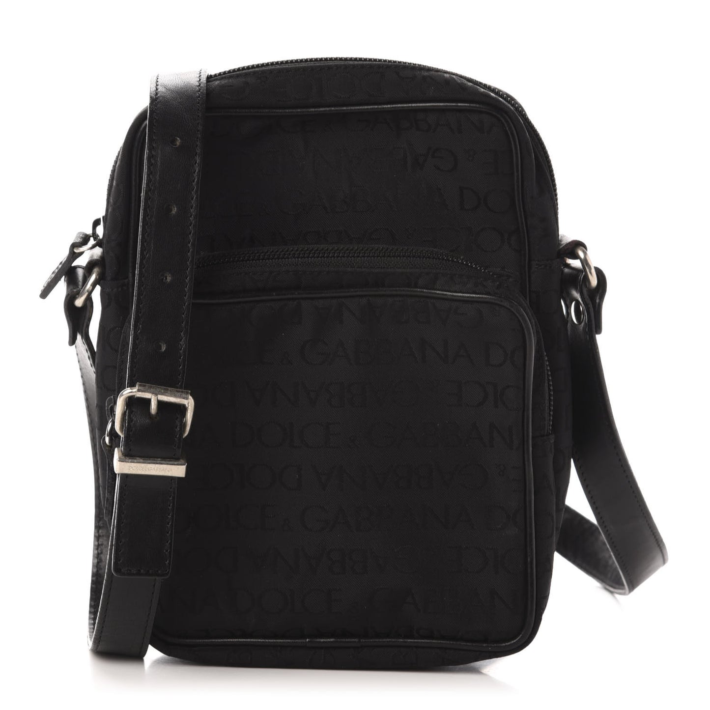 Nylon Monogram Messenger Black