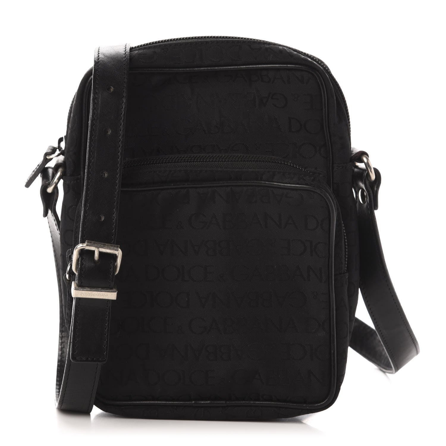 Dolce & Gabbana Nylon Monogram Messenger Black 1 of 10