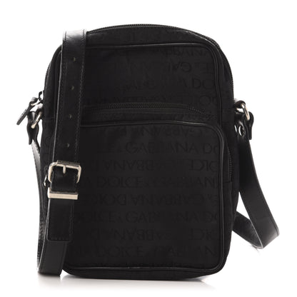 Dolce & Gabbana Nylon Monogram Messenger Black 1 of 10