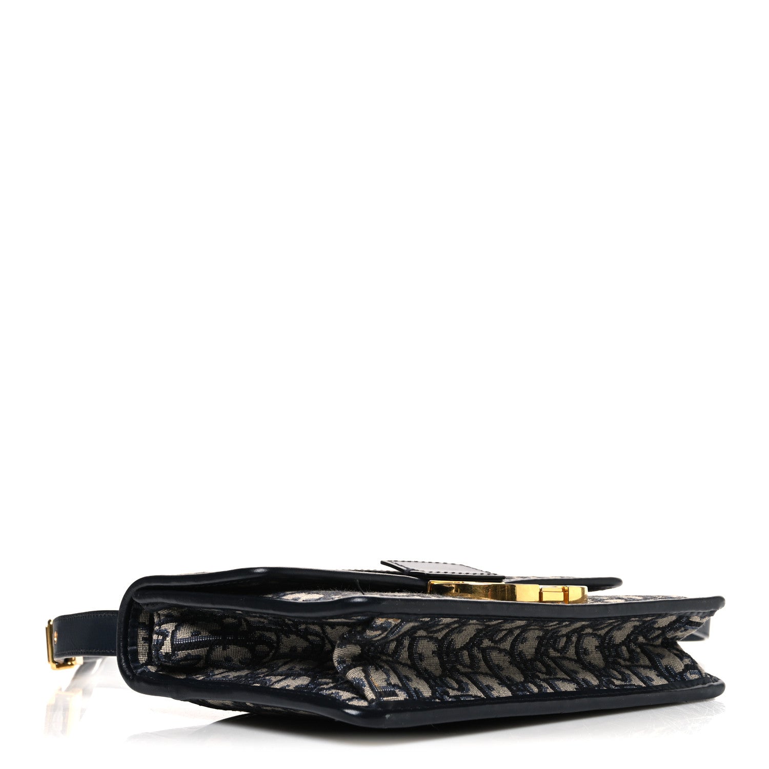 Christian Dior Oblique 30 Montaigne Flap Bag Blue 4 of 12