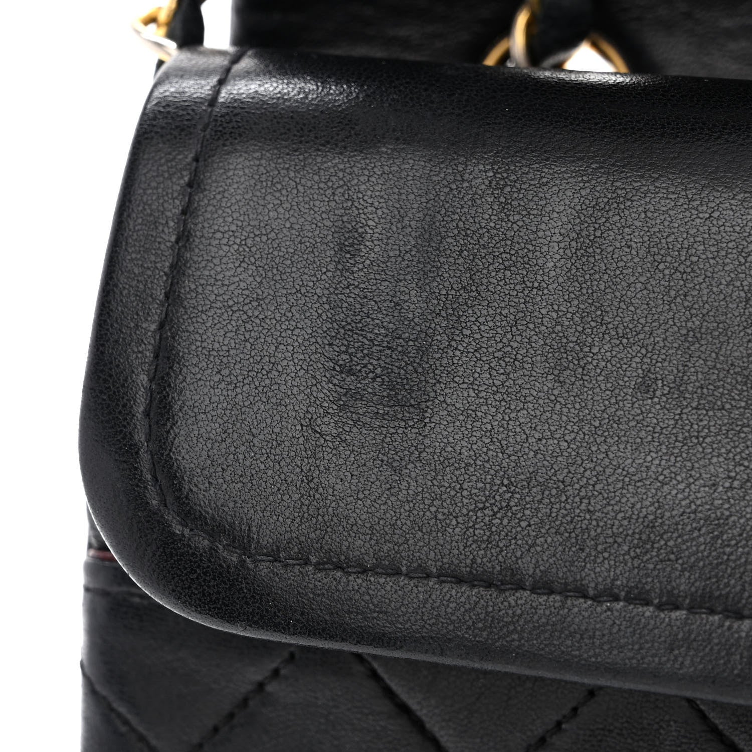 Chanel Lambskin Quilted Medium Double Flap Black 14 of 15