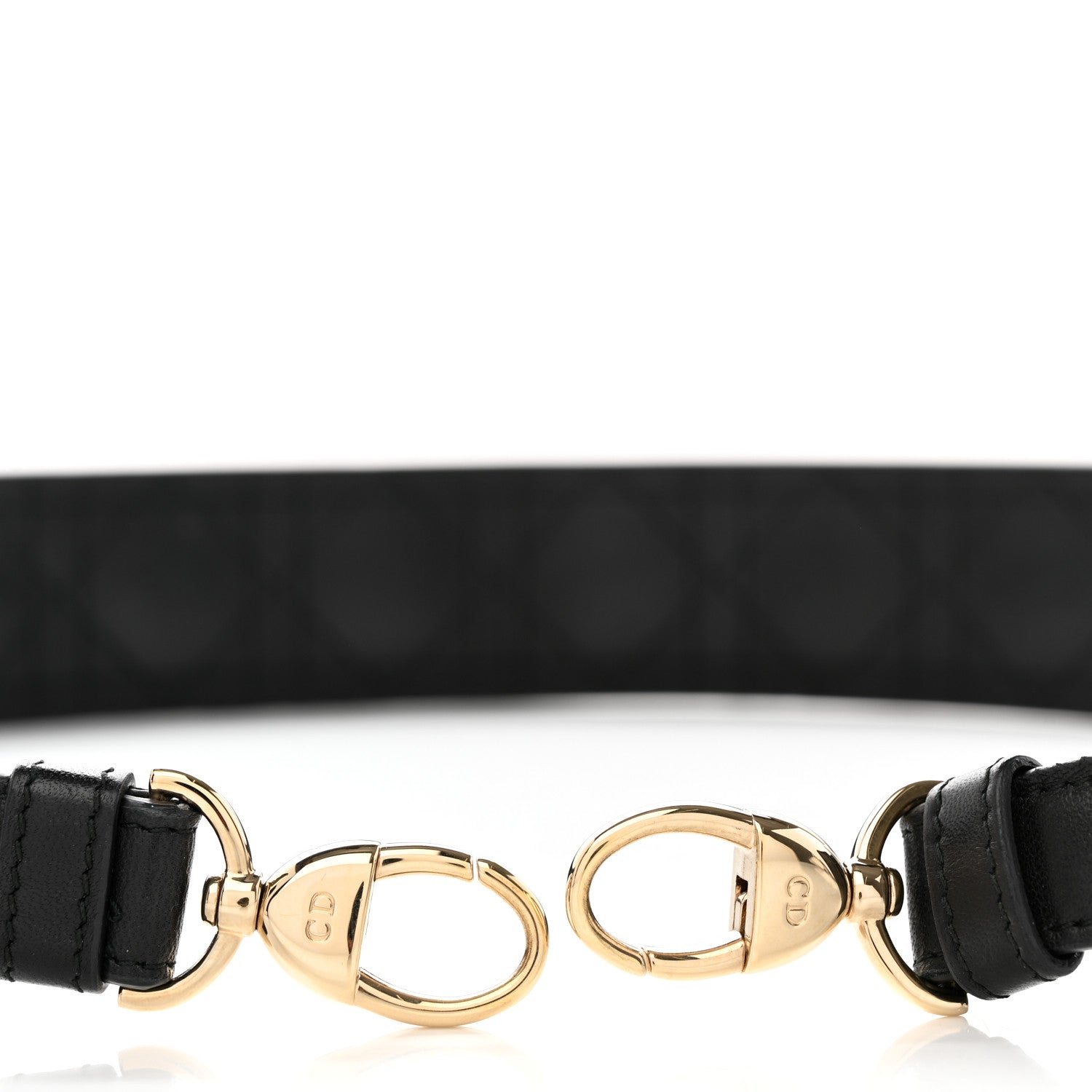 Christian Dior Lambskin Cannage Shoulder Strap Black 4 of 4