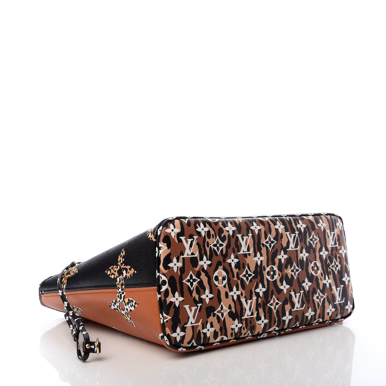 Louis Vuitton Monogram Giant Jungle Neverfull MM Black 4 of 9