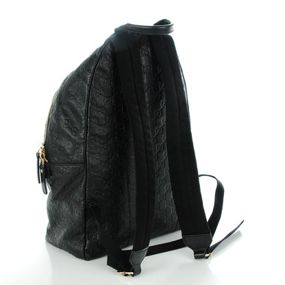 Gucci Guccissima Medium Classic Backpack Black 3 of 7