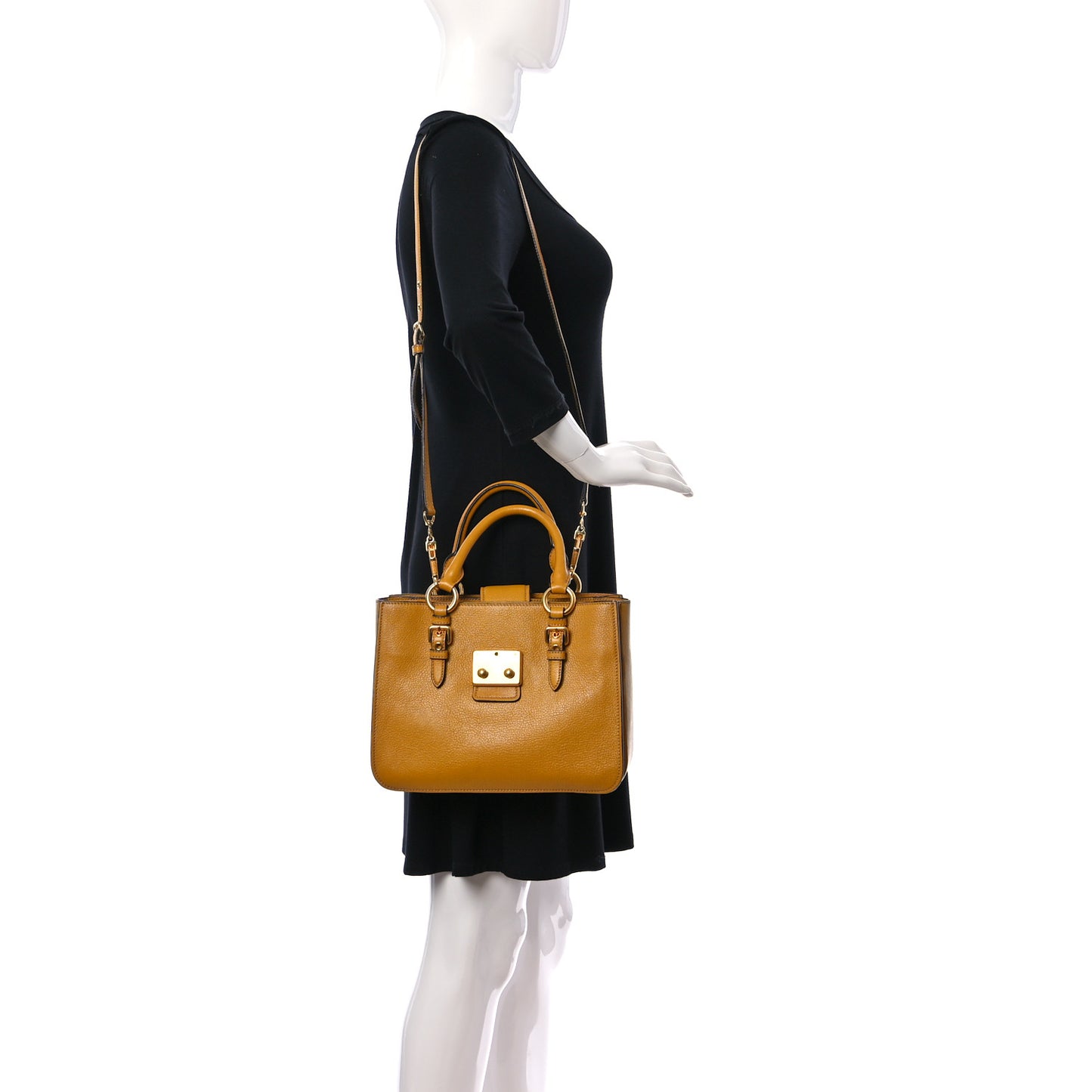 Goatskin Madras Shopping Tote Soleil