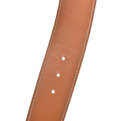 Hermes Box Chamonix 42mm Constance Reversible H Belt 95 Black Natural 4 of 5