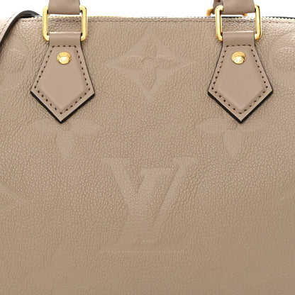 Louis Vuitton Empreinte Monogram Giant Speedy Bandouliere 25 Tourterelle 7 of 10