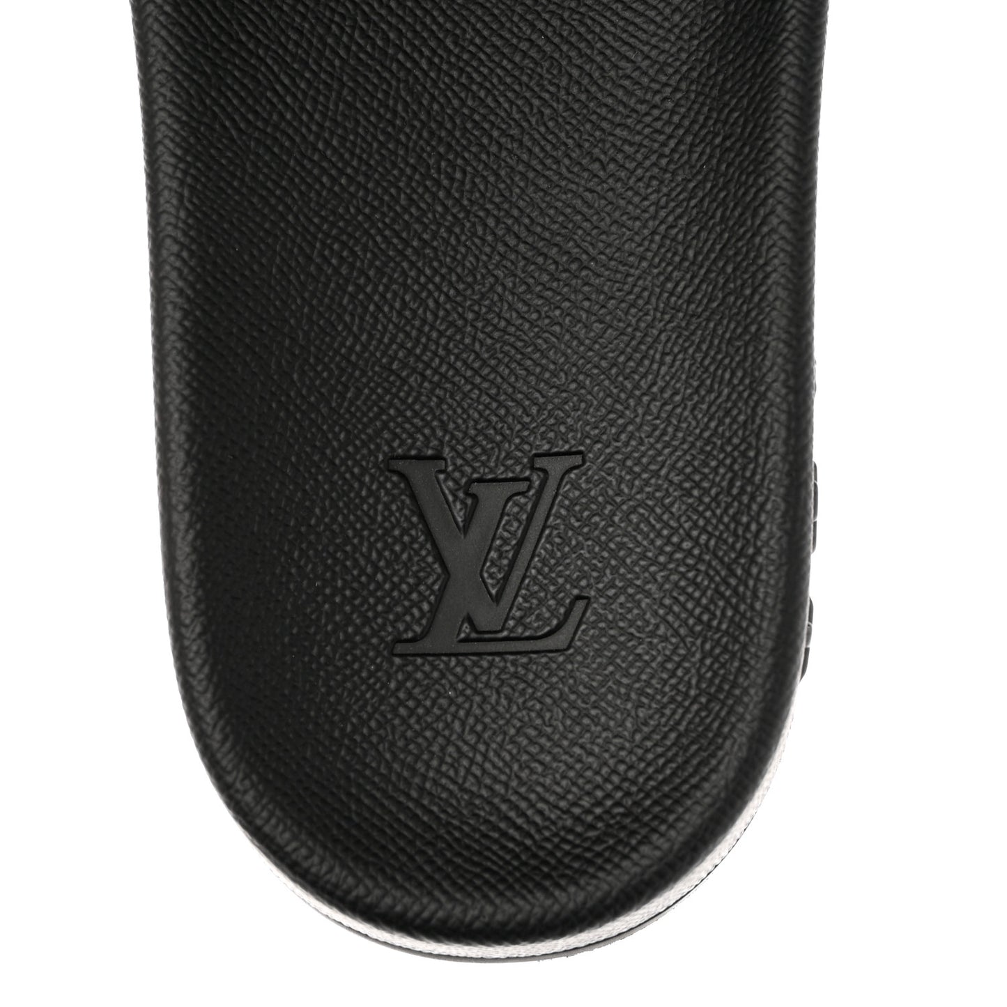 Rubber Monogram Eclipse Mens Waterfront Mules 10 Black
