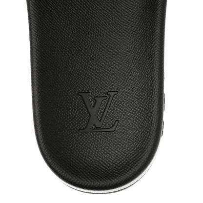 Louis Vuitton Rubber Monogram Eclipse Mens Waterfront Mules 10 Black 7 of 8
