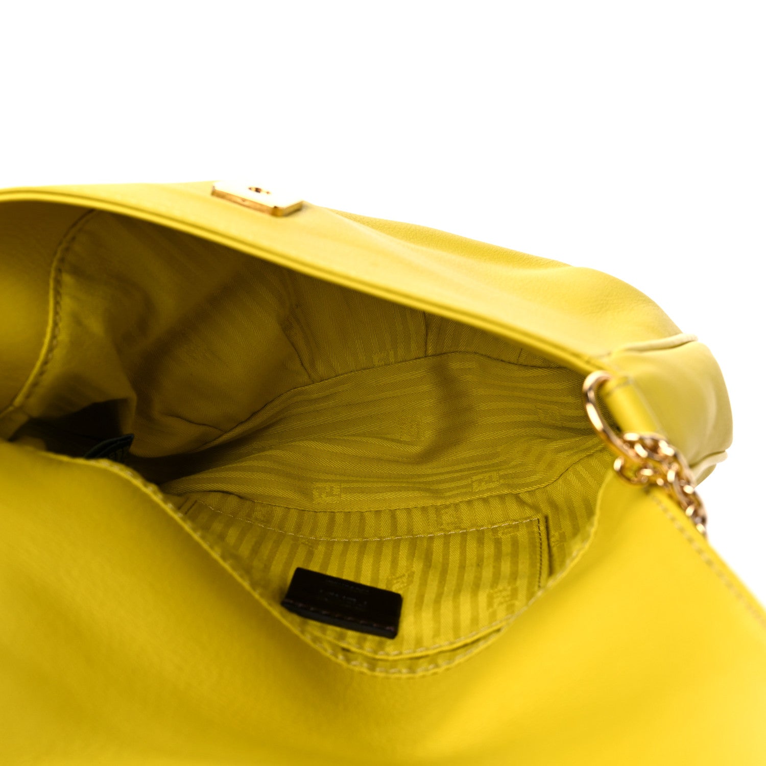 Fendi Vitello Flamingo Enamel Fendista Pouchette Crossbody Bag Cedro 5 of 12