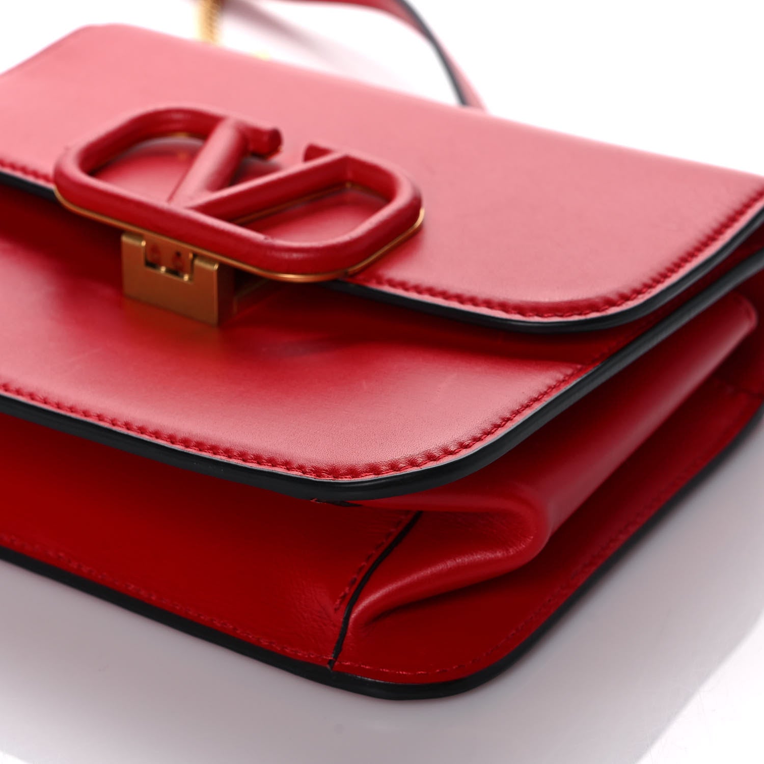 Valentino Garavani Smooth Calfskin Small VSling Shoulder Bag Red 8 of 10