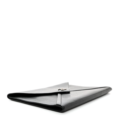 Chanel Grained Calfskin Cocomail Envelope Clutch Black 4 of 9