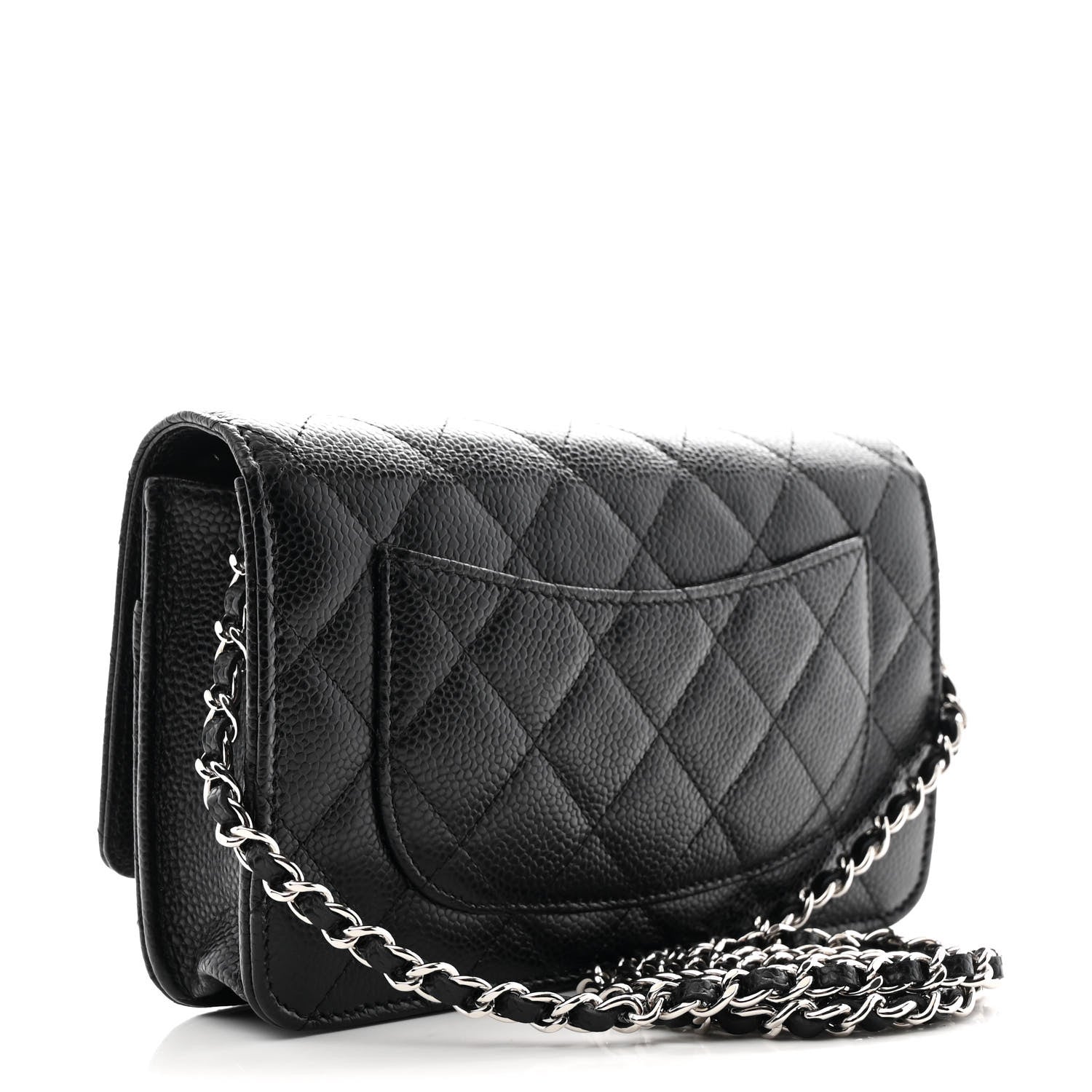 Chanel Caviar Quilted Wallet on Chain WOC Black 3 of 12