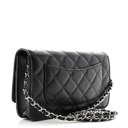 Chanel Caviar Quilted Wallet on Chain WOC Black 3 of 12