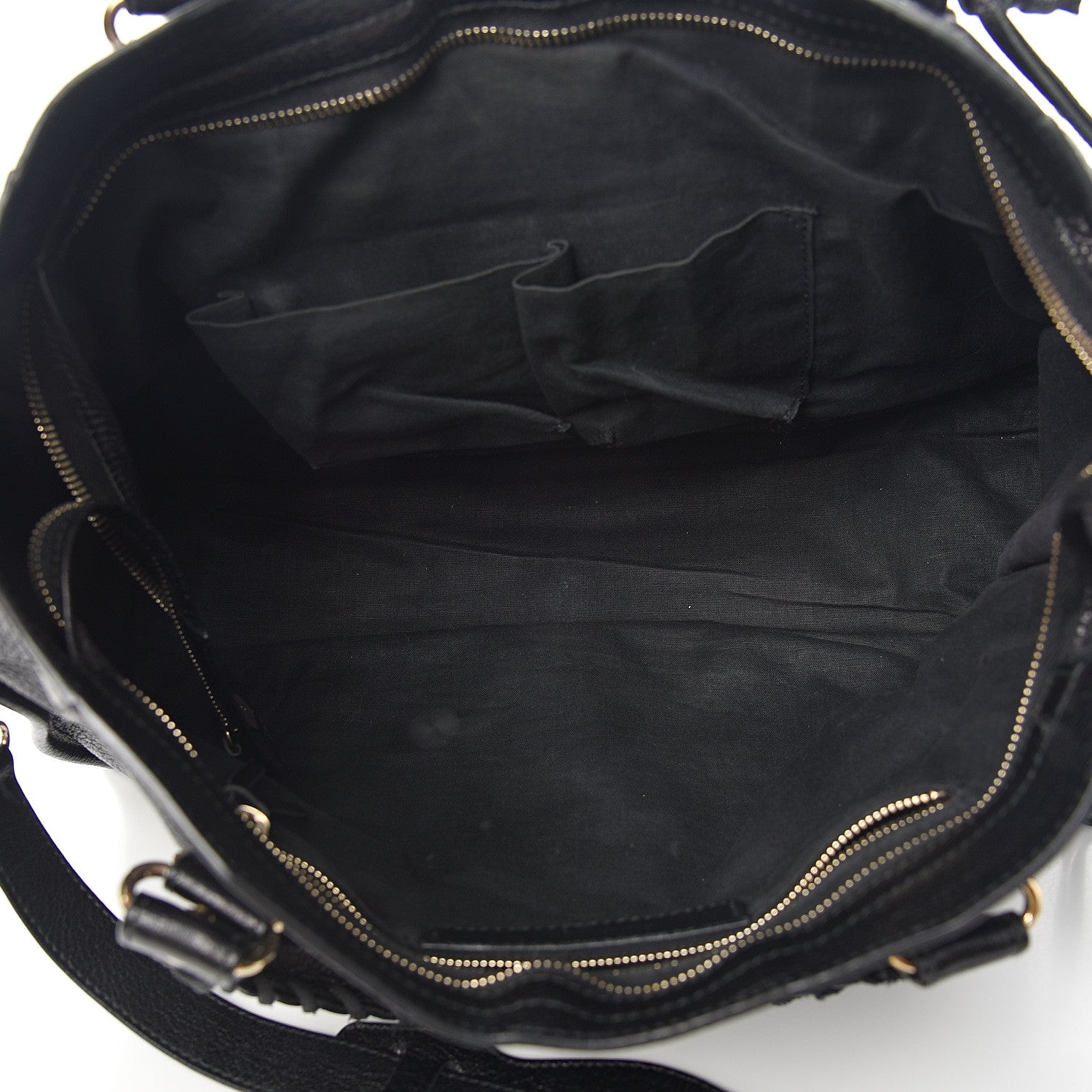 Balenciaga Chevre Gold Metallic Edge Hardware City Black 4 of 10