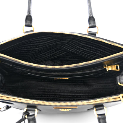 Prada Saffiano Medium Galleria Double Zip Tote Black 6 of 14