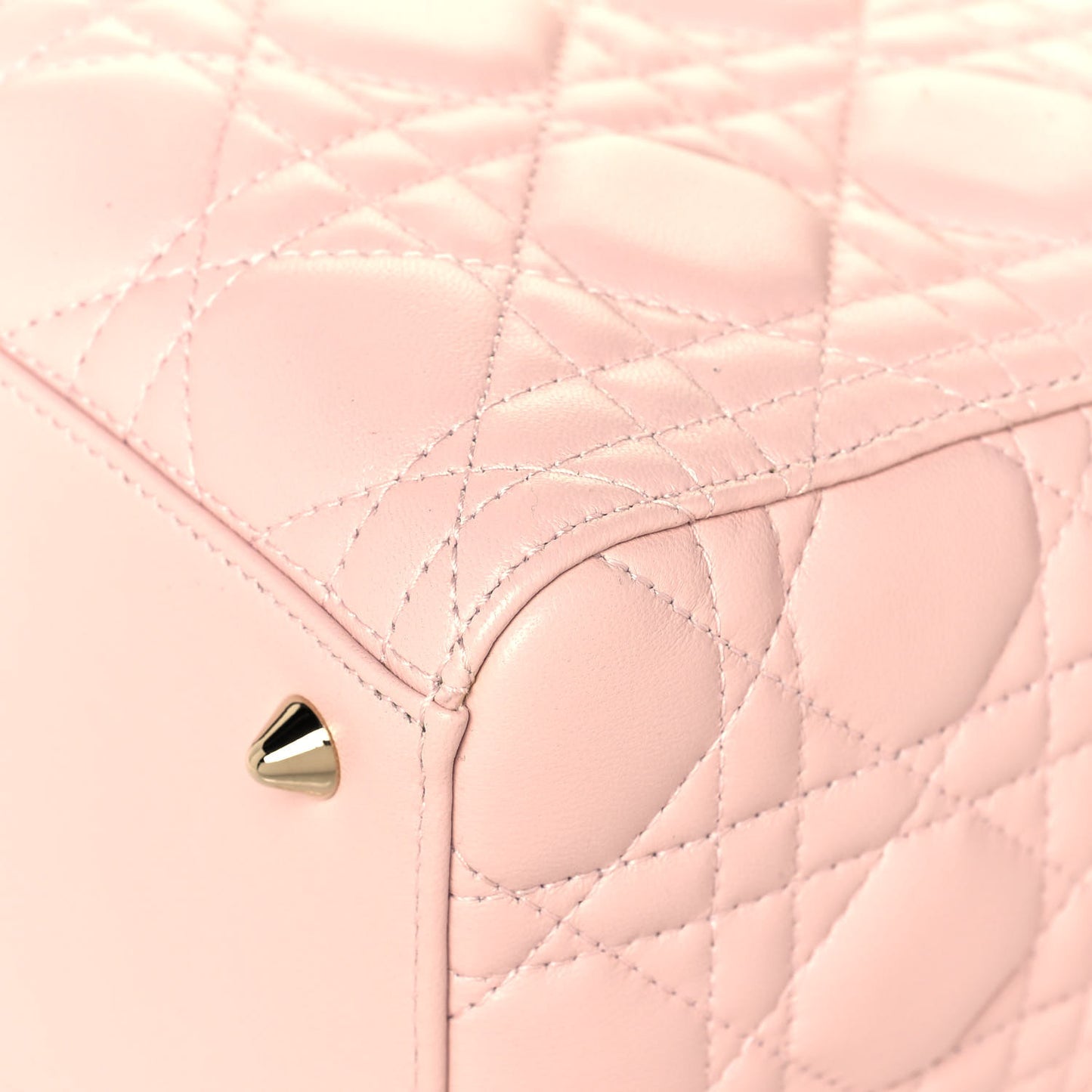 Lambskin Cannage Medium Lady Dior Light Pink