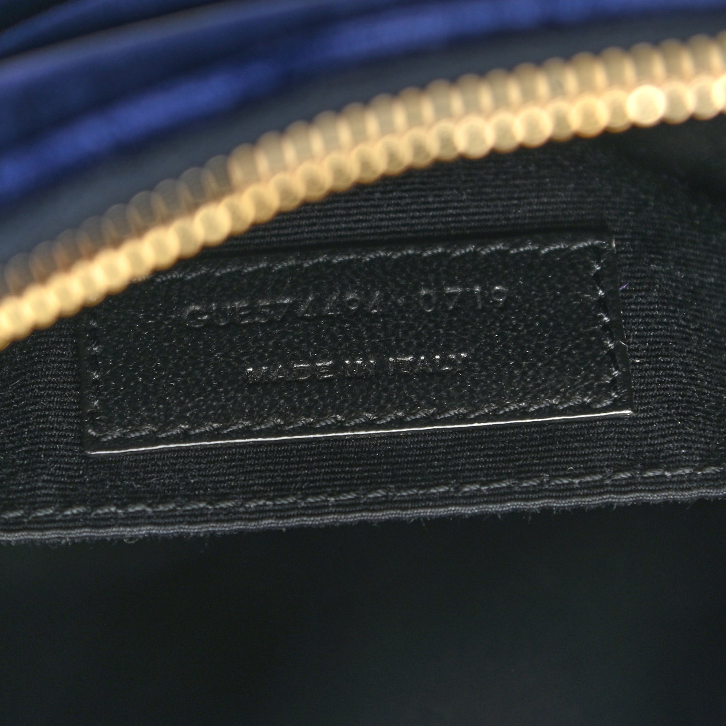 Velvet Matelasse Monogram Lou Camera Bag Navy