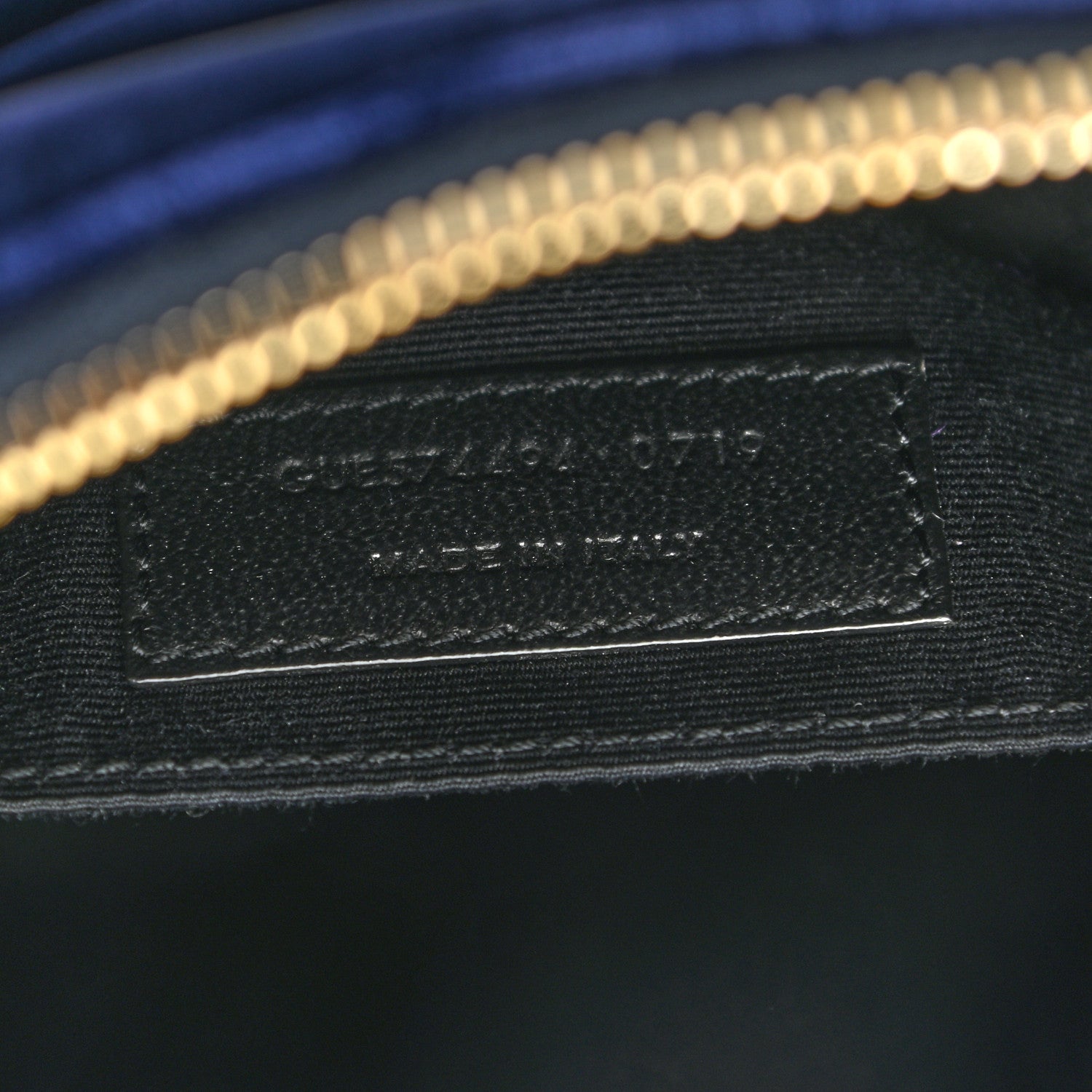 Saint Laurent Velvet Matelasse Monogram Lou Camera Bag Navy 7 of 10