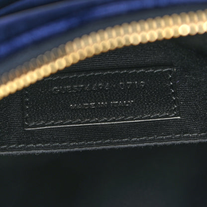 Saint Laurent Velvet Matelasse Monogram Lou Camera Bag Navy 7 of 10