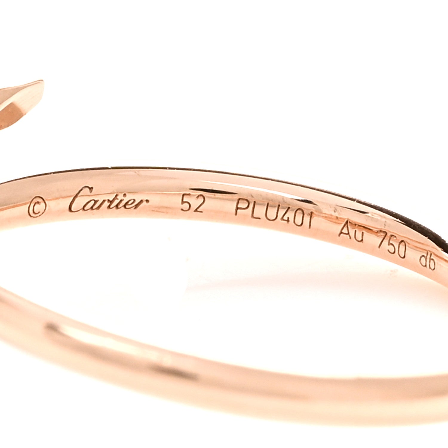 Cartier 18K Pink Gold Small Juste Un Clou Ring 52 6 4 of 5
