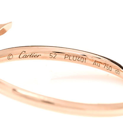 Cartier 18K Pink Gold Small Juste Un Clou Ring 52 6 4 of 5