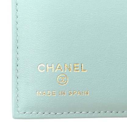 Chanel Caviar Quilted Passport Holder Light Blue 6 of 12