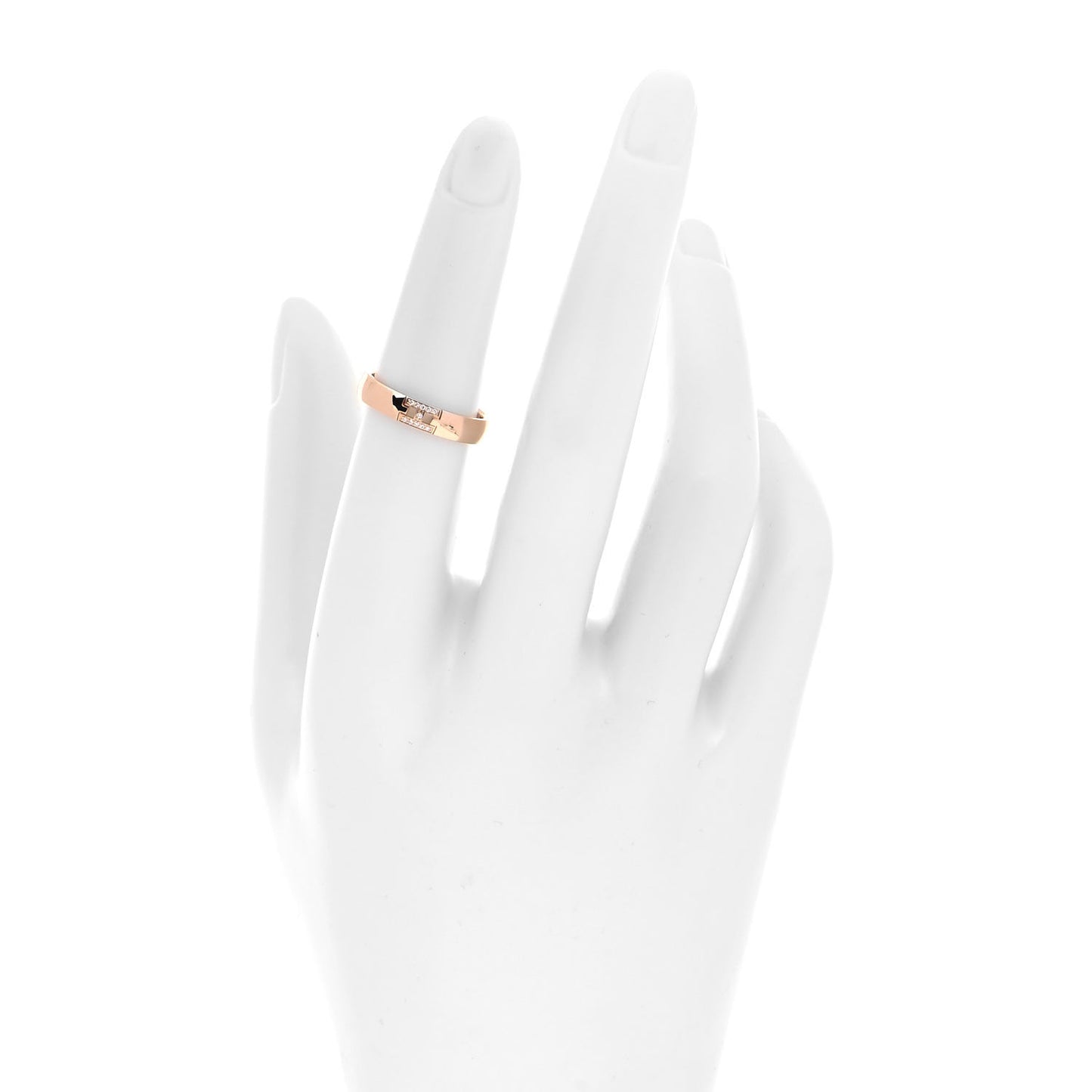 18K Rose Gold Diamond Ever Herakles Wedding Band Ring 50 5.25