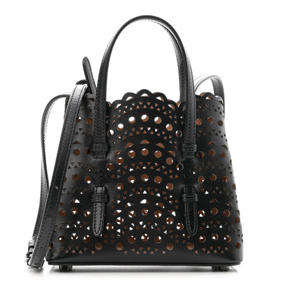 Alaia Calfskin Vienne Wave Mina 16 Bag  Black 1 of 9