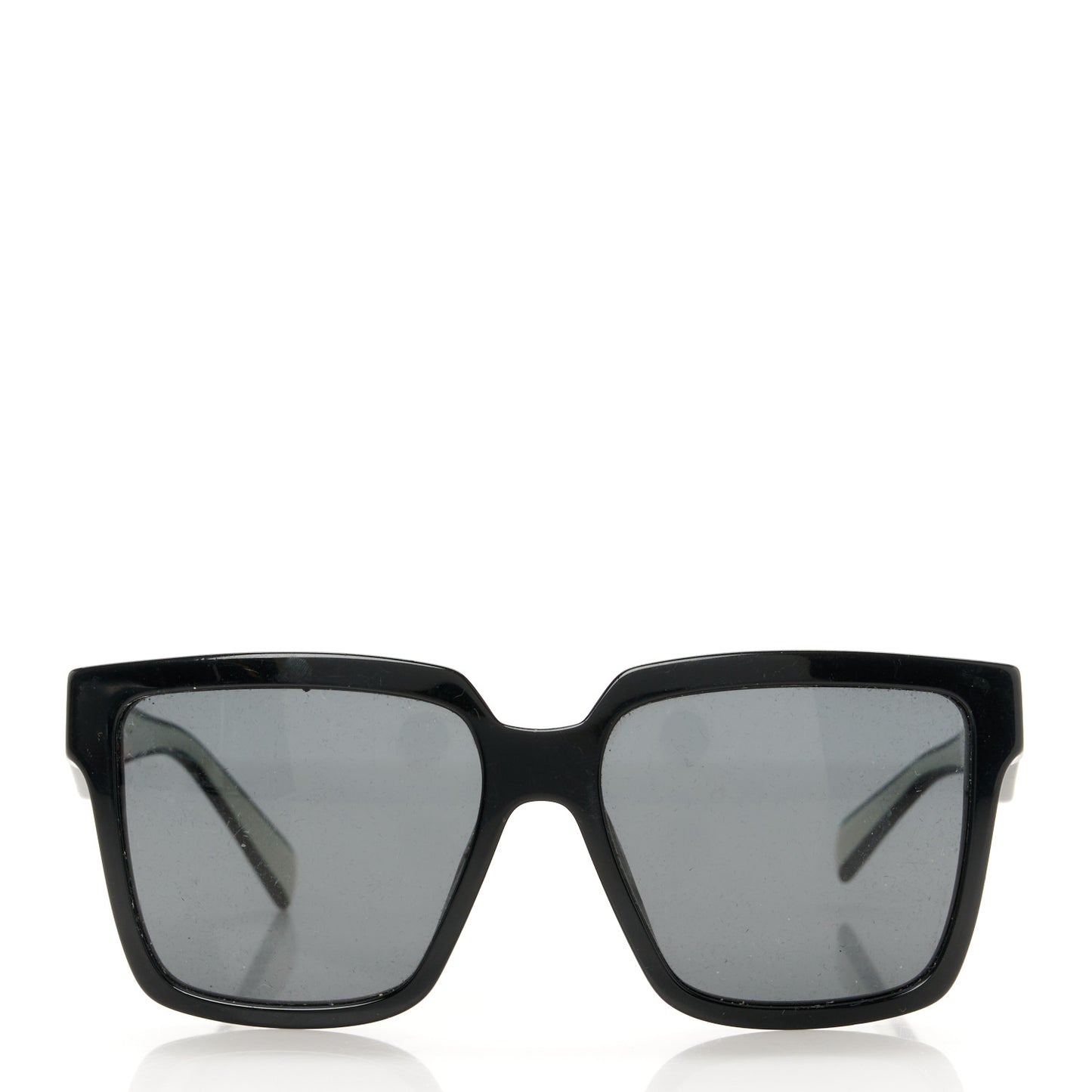 Acetate Square Sunglasses SPR 24Z Black White