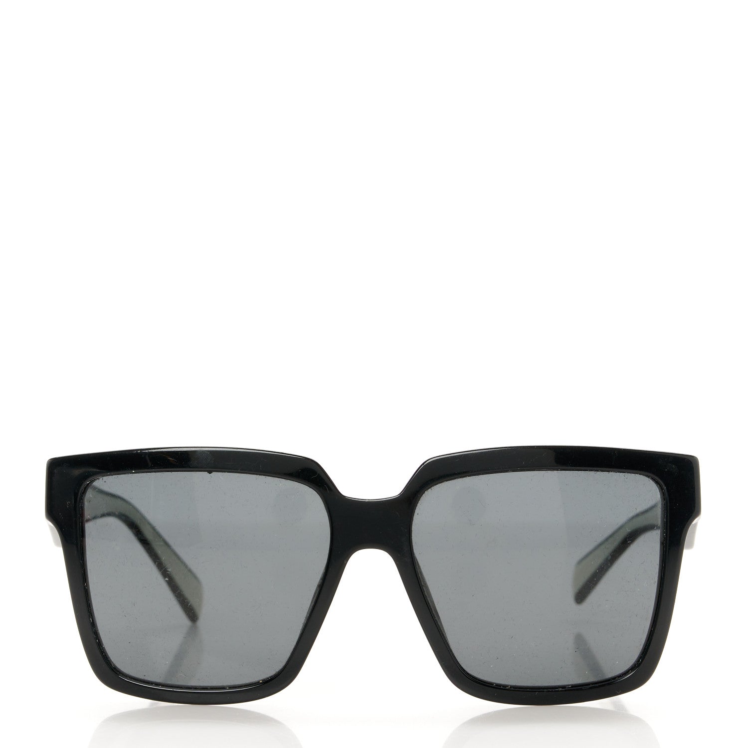 Prada Acetate Square Sunglasses SPR 24Z Black White 2 of 8