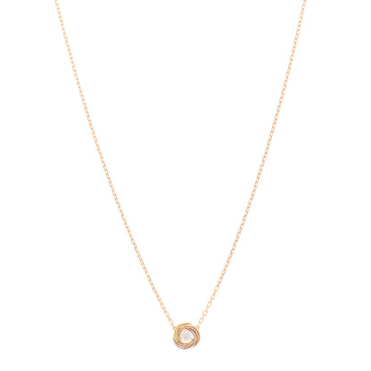 Cartier 18K Pink White Yellow Gold Diamond Trinity De Cartier Pendant Necklace 1 of 4