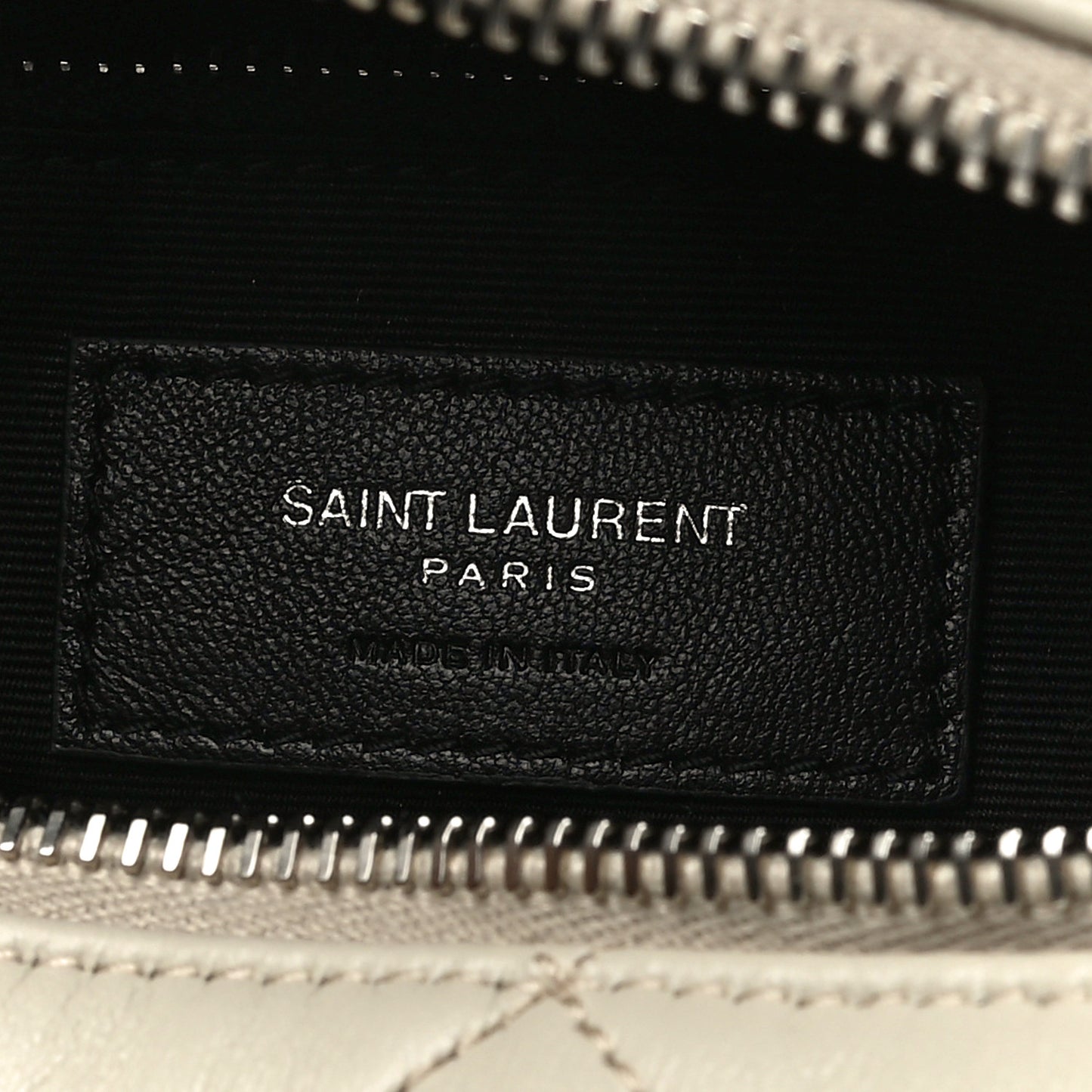 Calfskin Y Quilted Monogram Small Loulou Bowling Bag Ivory