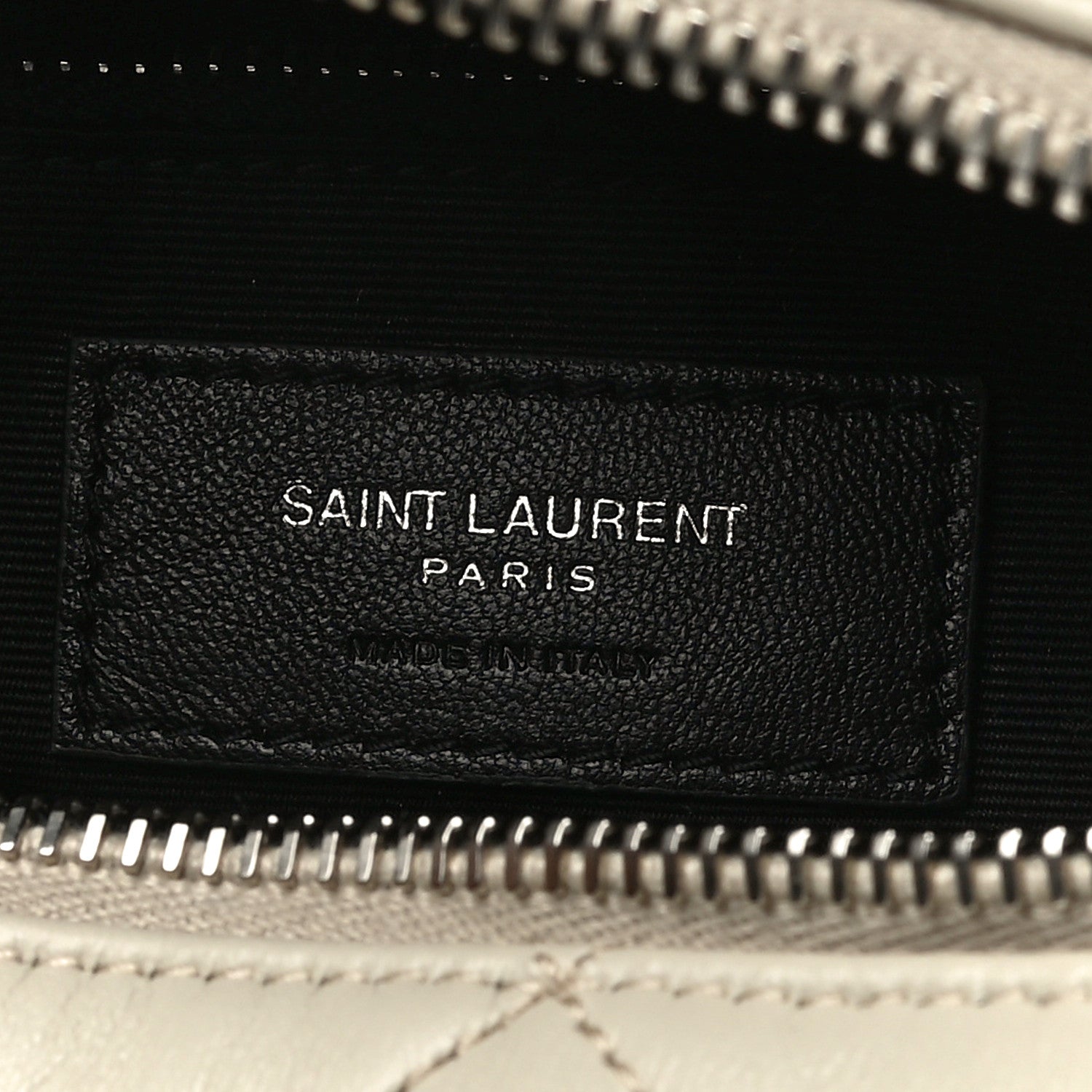 Saint Laurent Calfskin Y Quilted Monogram Small Loulou Bowling Bag Ivory 6 of 9