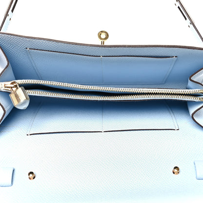 Hermes Epsom Kelly Wallet To Go Bleu Brume 5 of 9