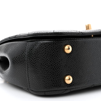 Chanel Caviar Mini Carry Around Flap Bag Black 9 of 11
