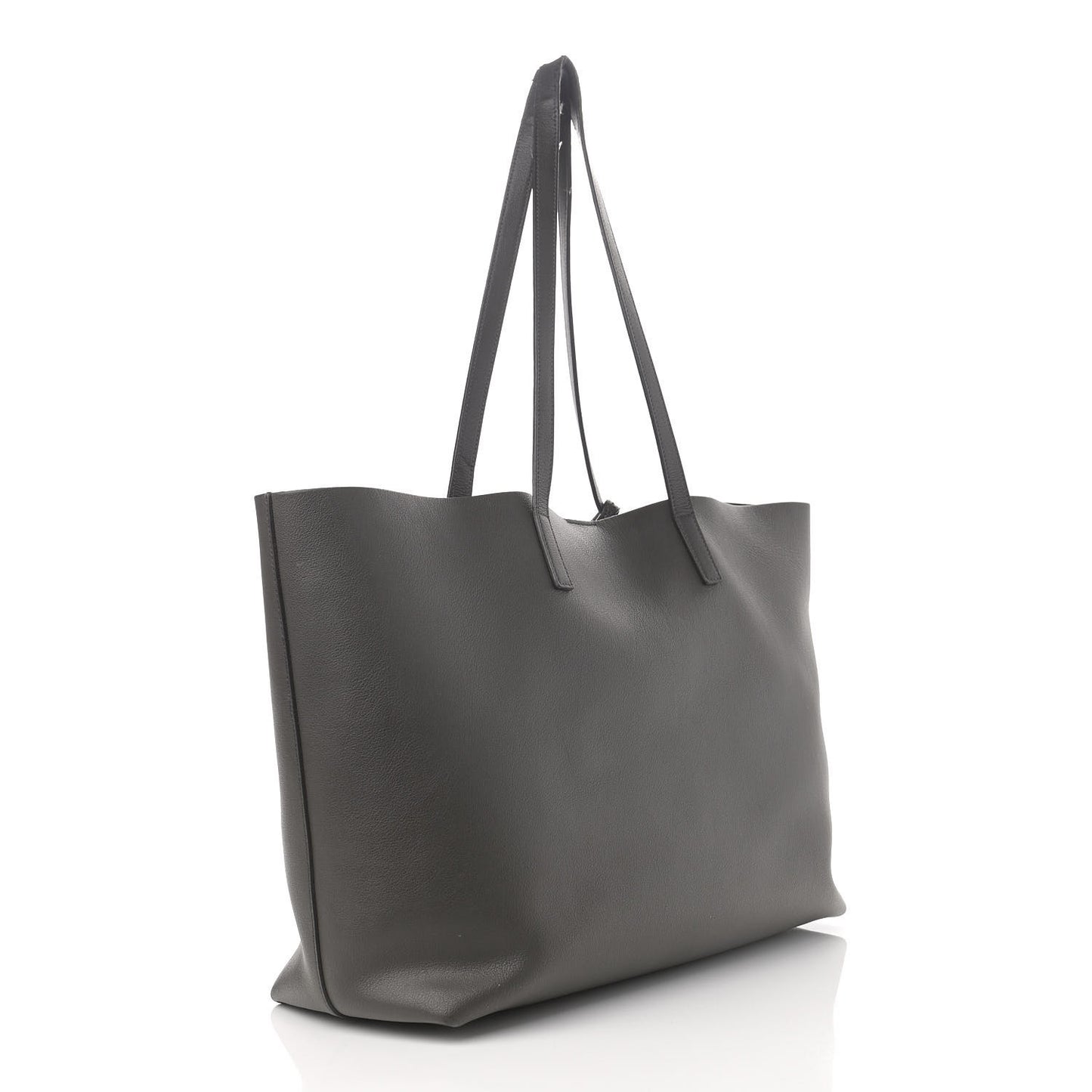Calfskin Large Shopping Tote Asphalt