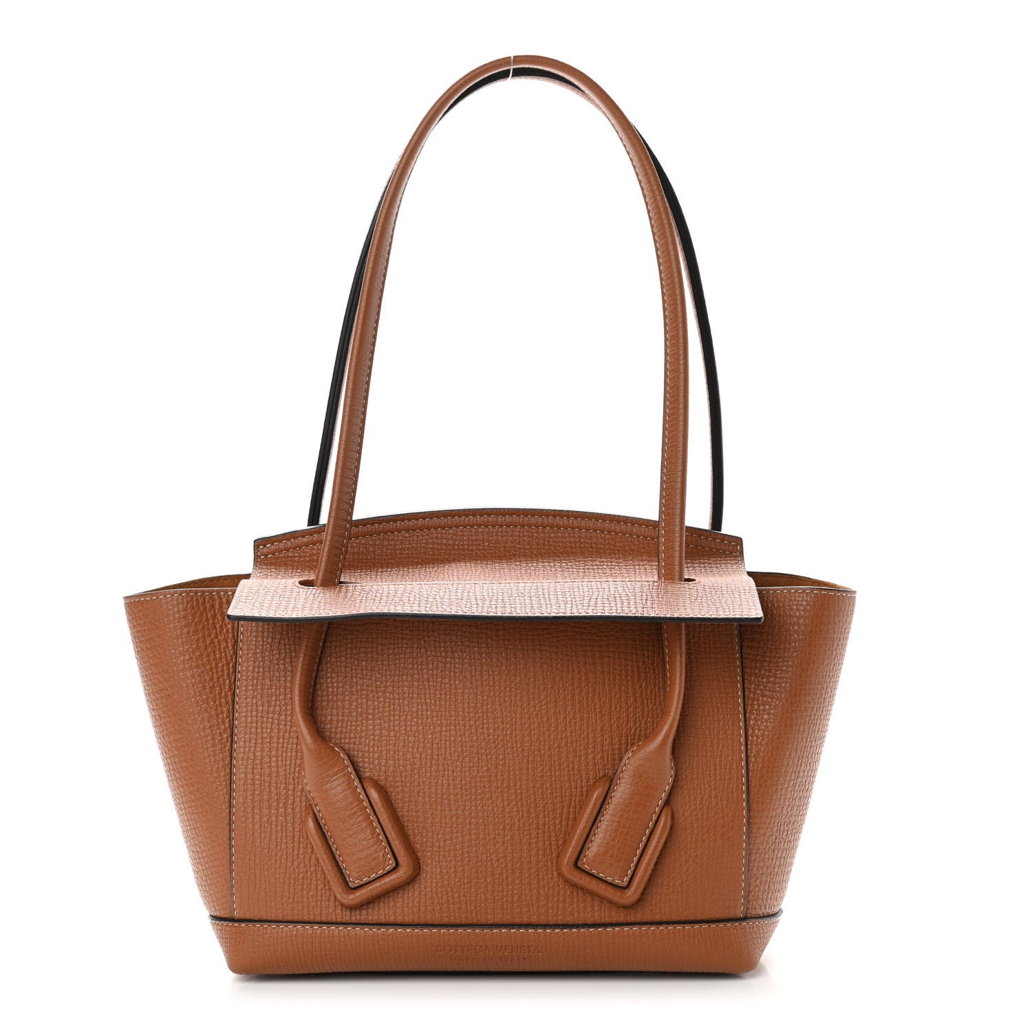 Bottega Veneta Grainy Calfskin Small Arco Wood 1 of 10