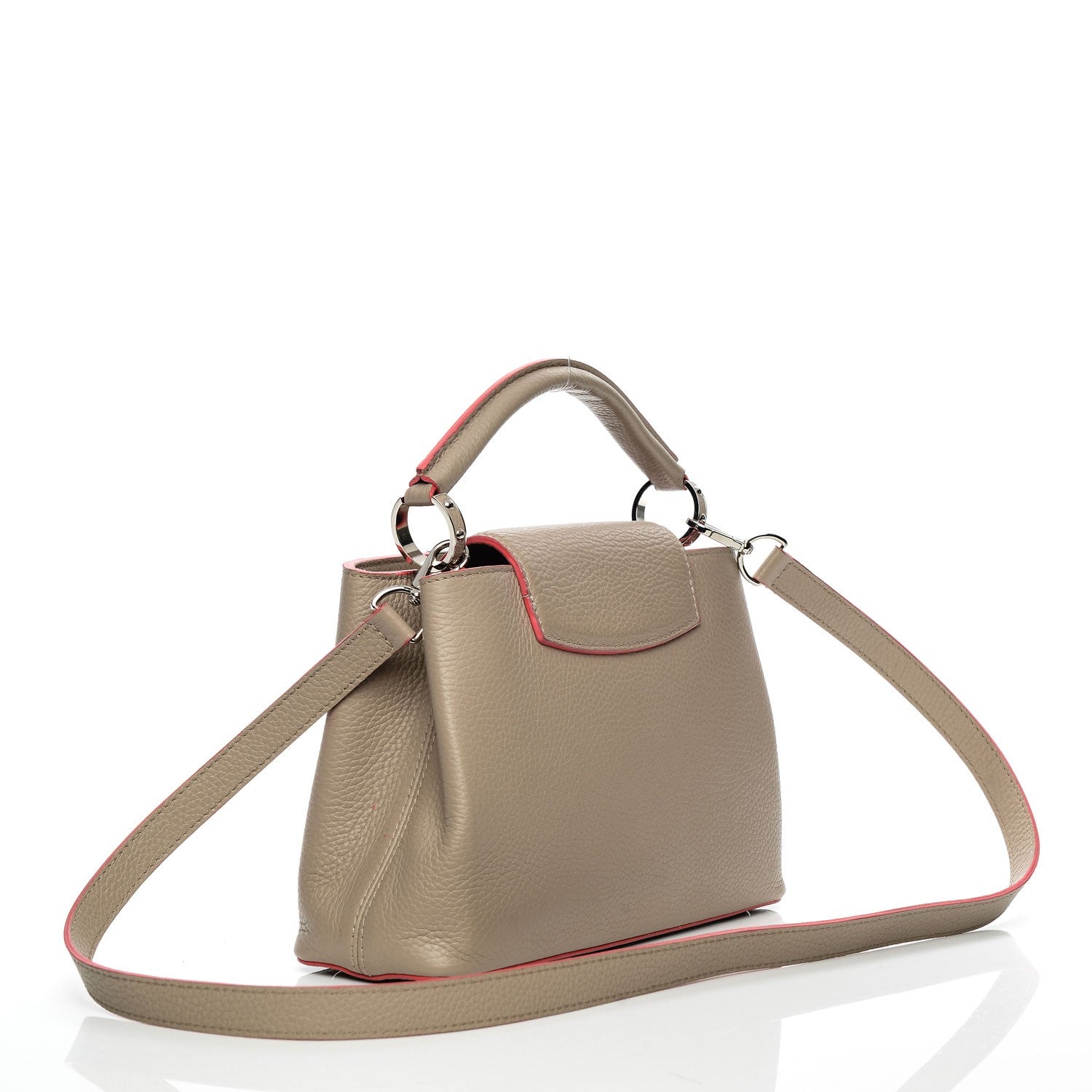 Louis Vuitton Taurillon Capucines BB Galet Litchi 3 of 8