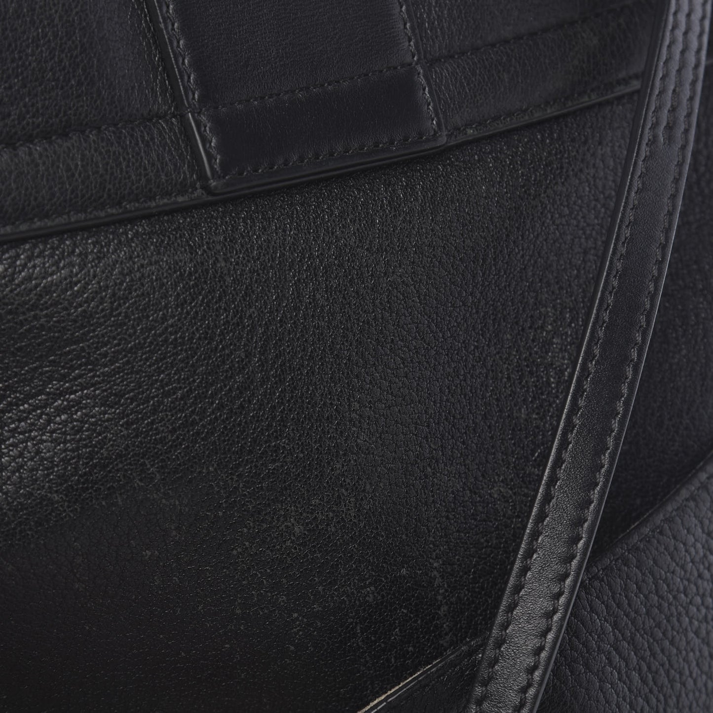 Grained Lambskin Calfskin Medium Lexa Shoulder Bag Black