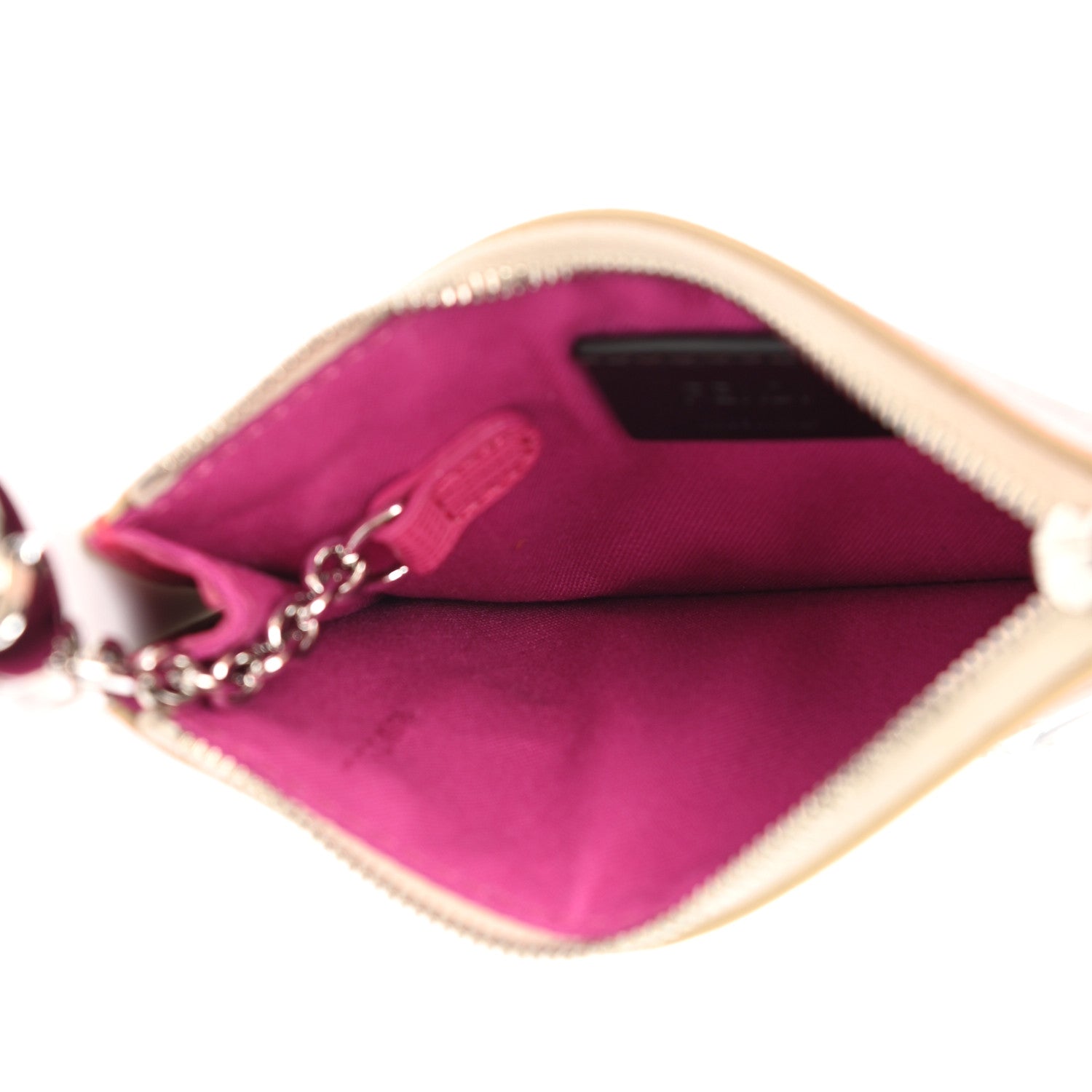 Fendi Saffiano Crystal Eye Monster Coin Pouch Key Case Bellini Multicolor 5 of 8