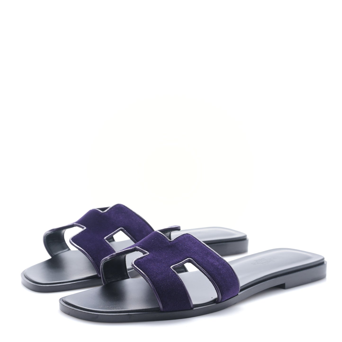 Velvet Nappa Oran Sandals 38 Violet Fonce