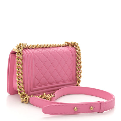 Chanel Calfskin Quilted Small Boy Flap Pink 3 of 11
