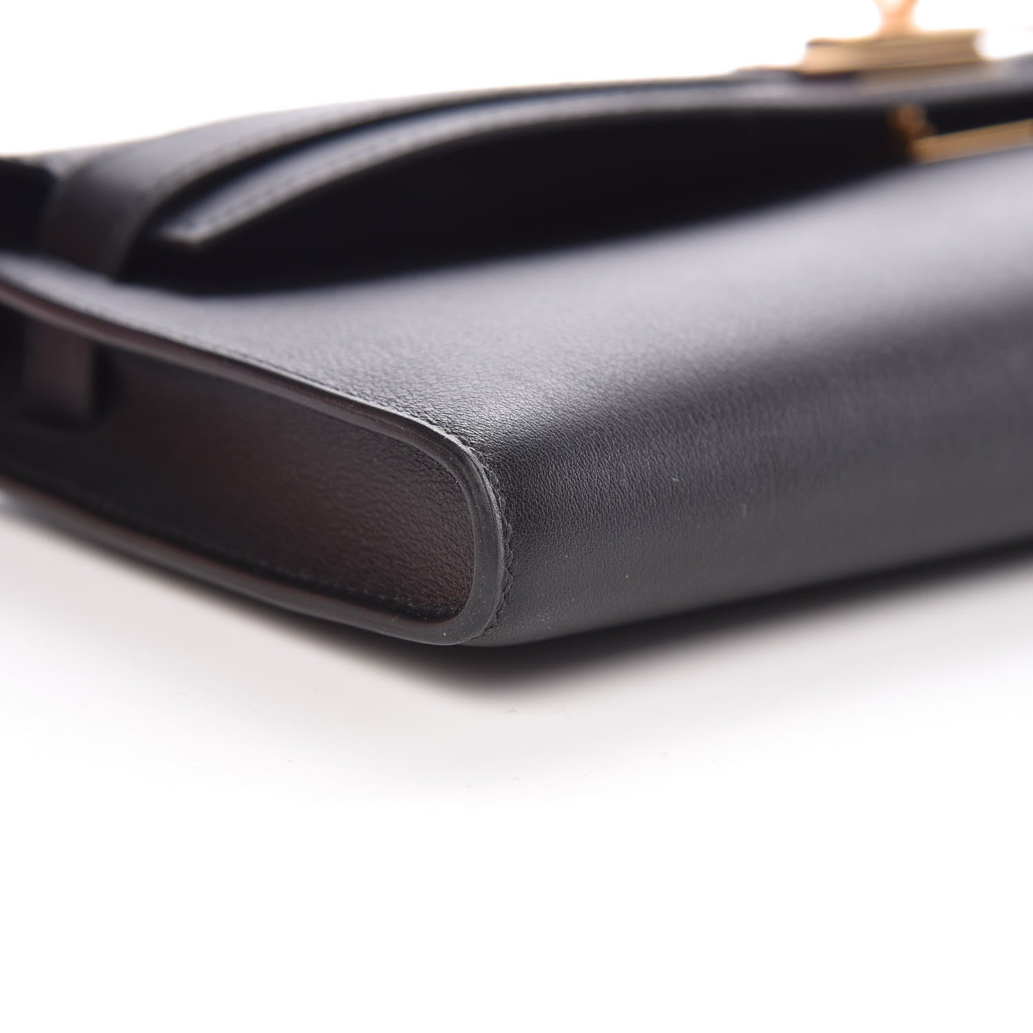 Hermes Swift Kelly Cut Clutch Pochette Black 8 of 9