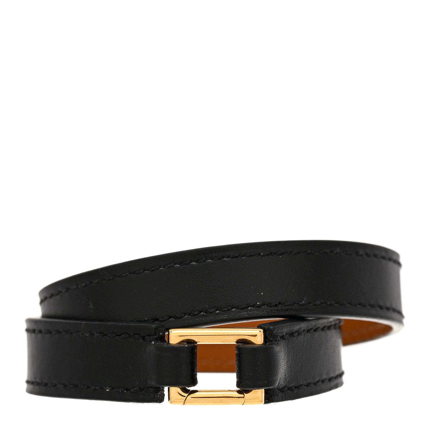 Hermes Box Rivale Double Tour Bracelet T2 Black 2 of 4