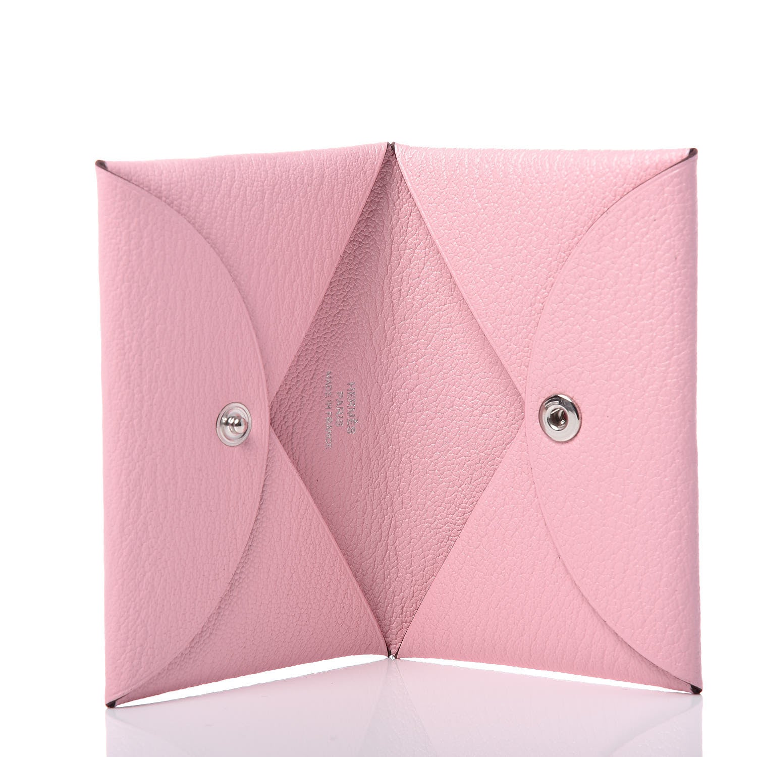Hermes Chevre Mysore Calvi Card Case Rose Sakura 5 of 8