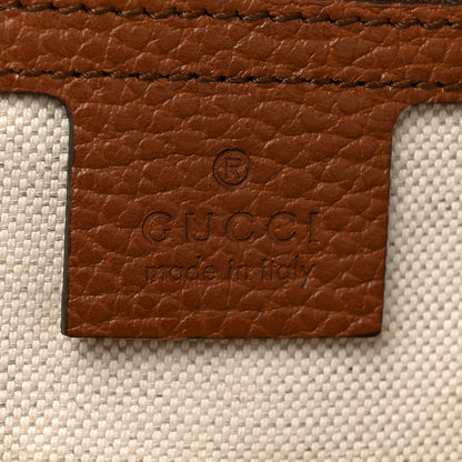 Gucci New Denim GG Monogram Medium Ophidia Shopping Tote Blue Tea Cuir 6 of 16