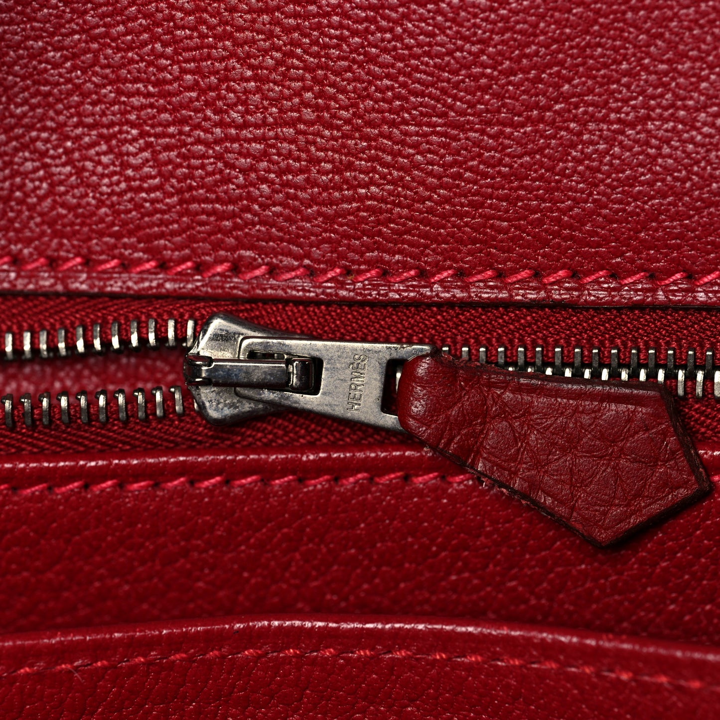 Taurillon Clemence Birkin 30 Rouge Vif