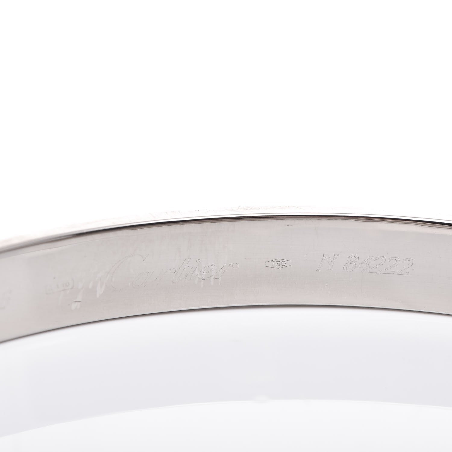 Cartier 18K White Gold LOVE Bracelet 16 6 of 6