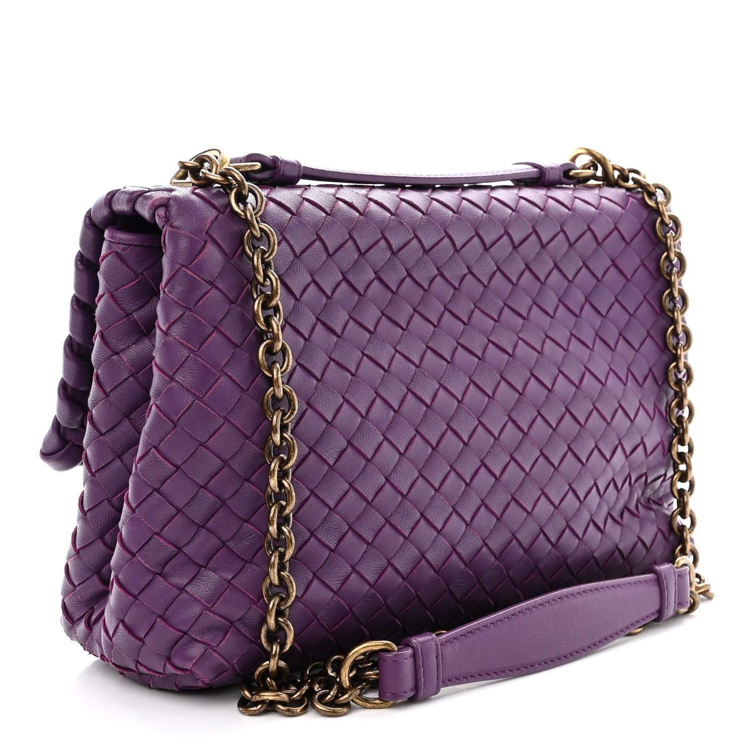 Bottega Veneta Nappa Intrecciato Small Olimpia Shoulder Bag Byzantine 4 of 12